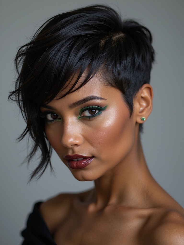 crisp asymmetric pixie sweep