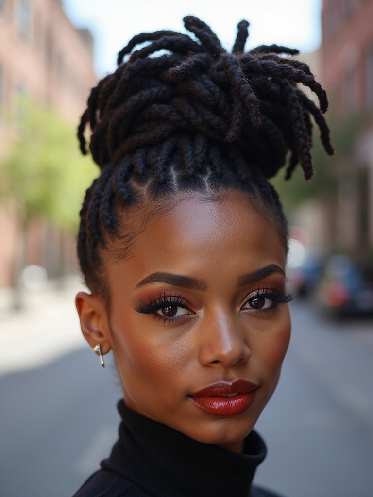 crisp high top loc fade