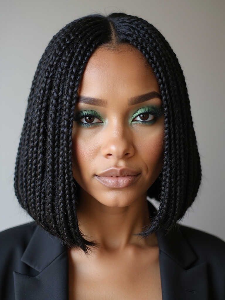 A jumbo braided bob