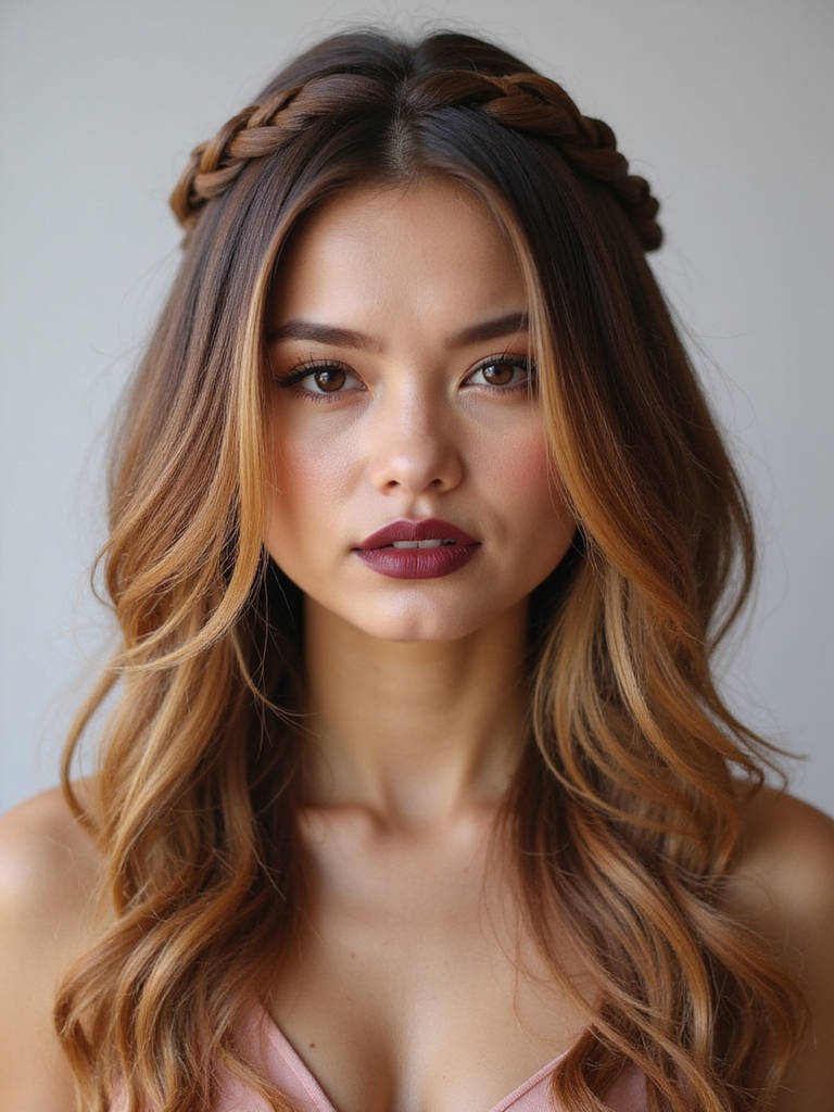 Crown braid layers