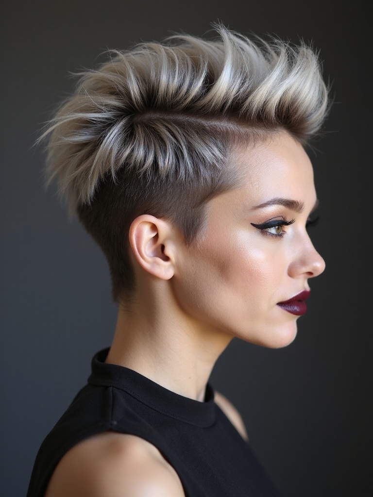 crown lifted tapered pixie
