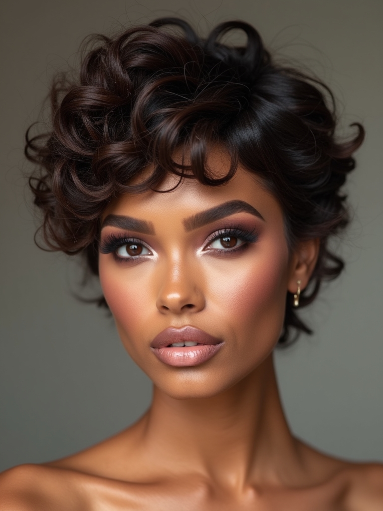 curly pixie wig transformations