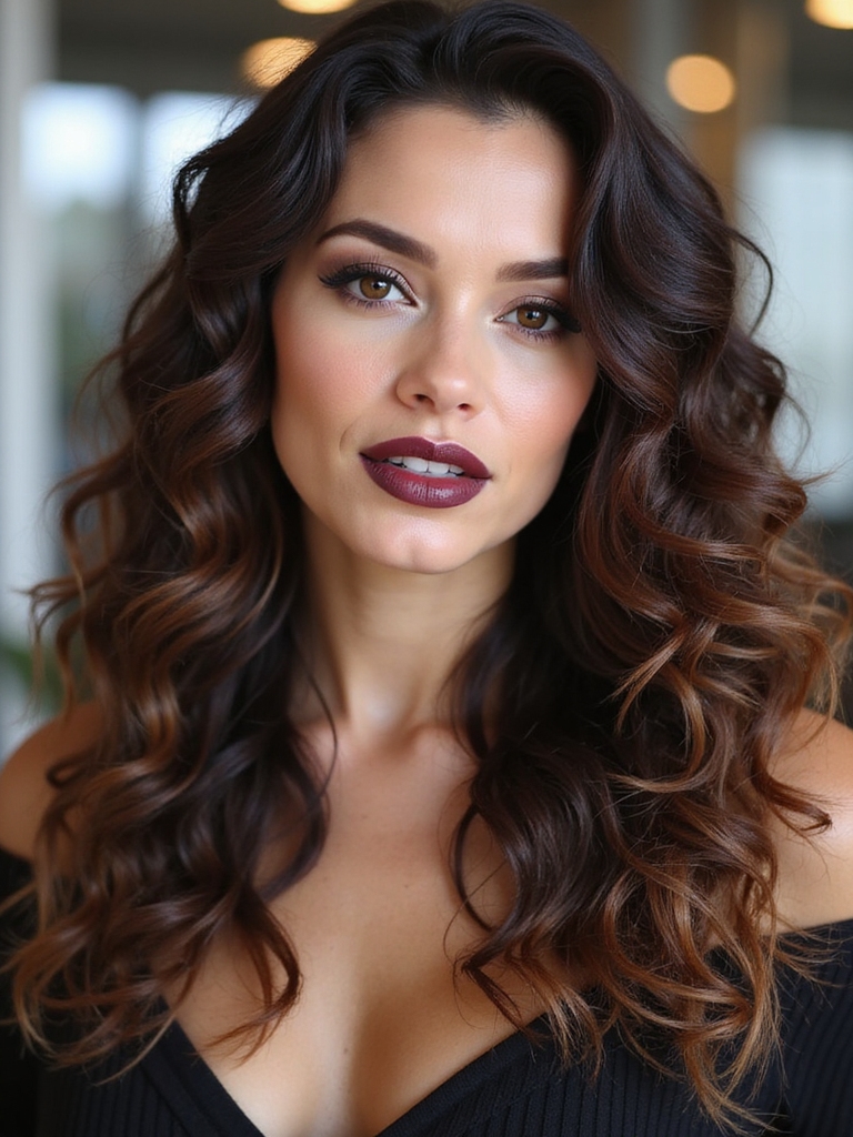 curly wolf cut ringlets