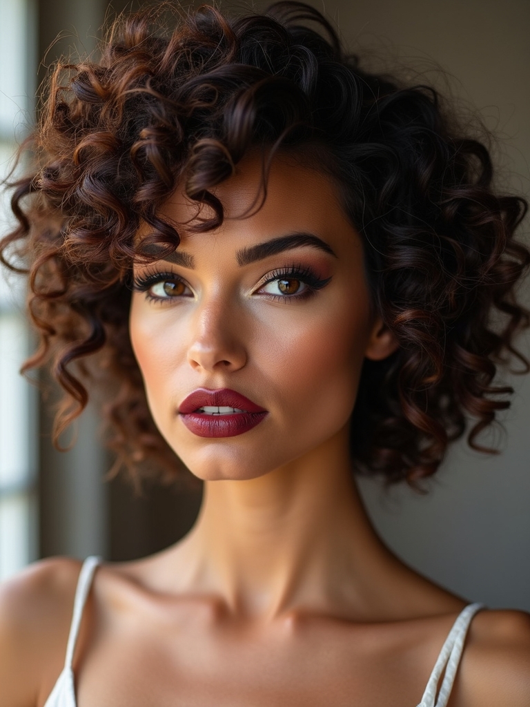 20 Wolf Cuts On Curly Hair That Will Instantly Upgrade Your Look Woven Basket Flower Pot And Pan Hanging Shelf