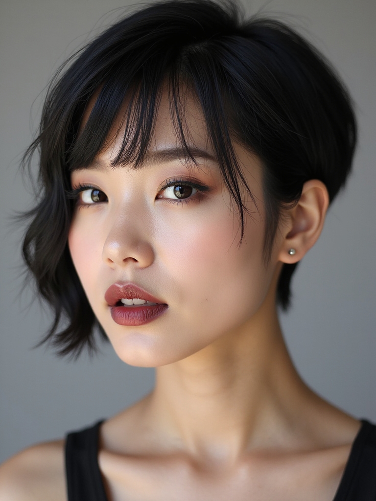 cute chic korean pixie