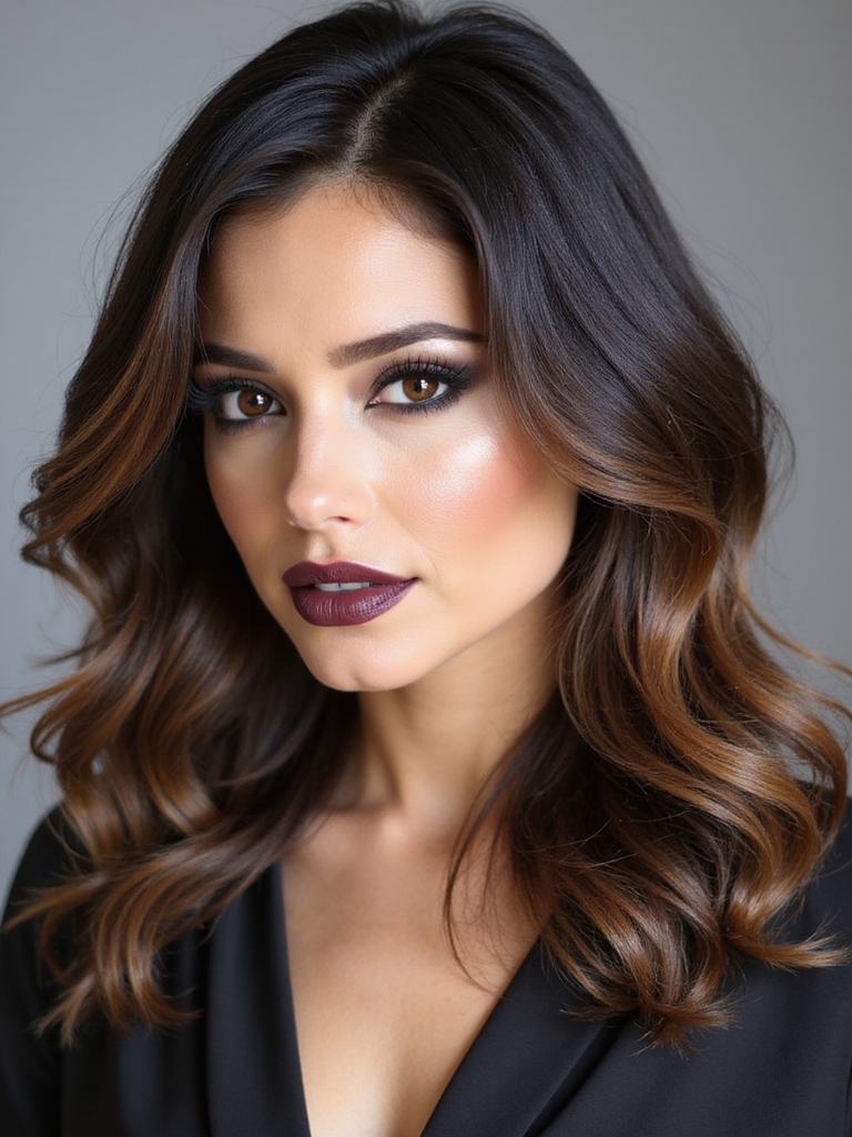 Side-sculpted layers for thick hair