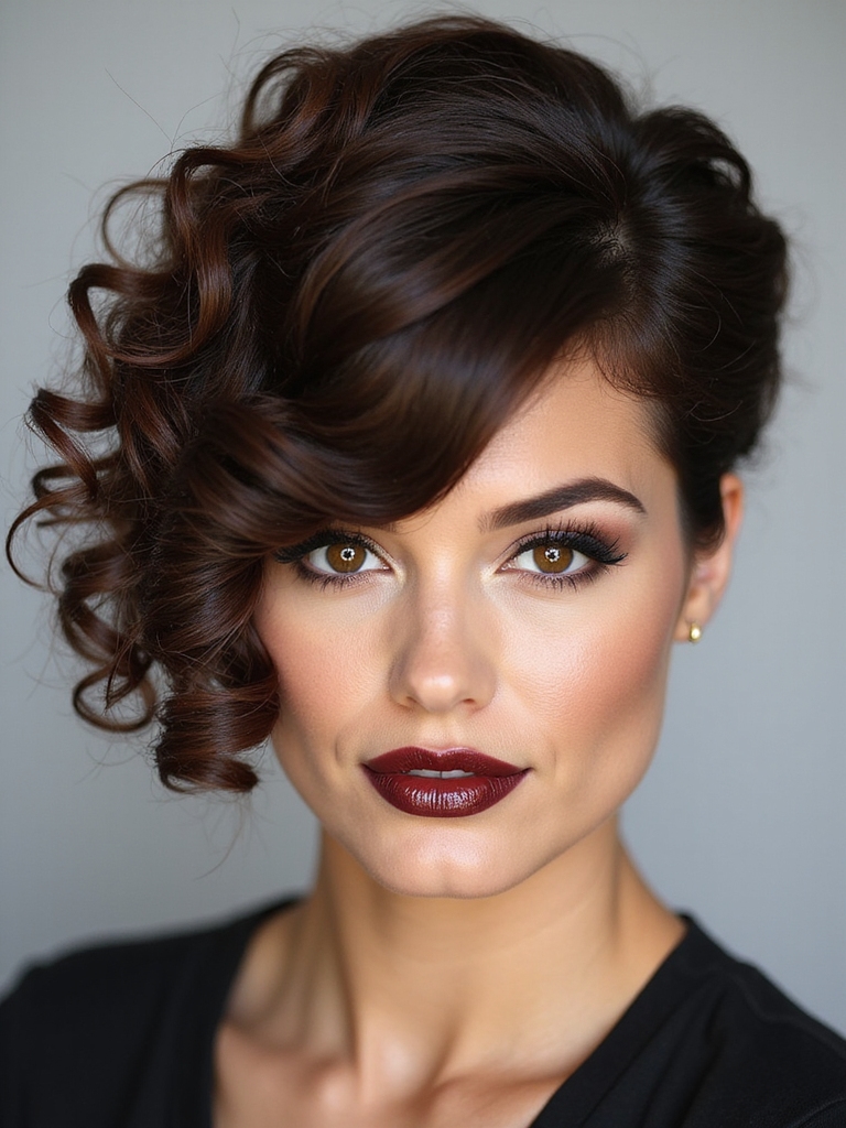 deep dramatic side swept lift