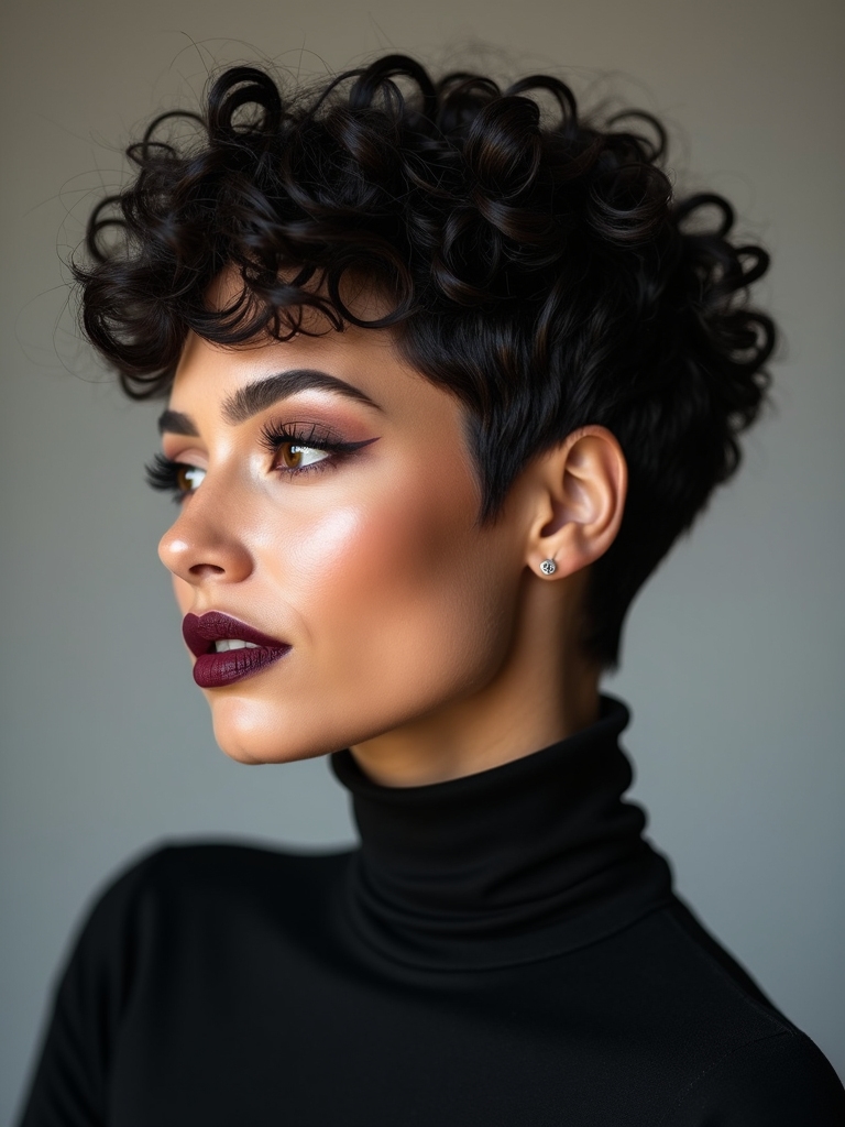 defined coils cropped pixie