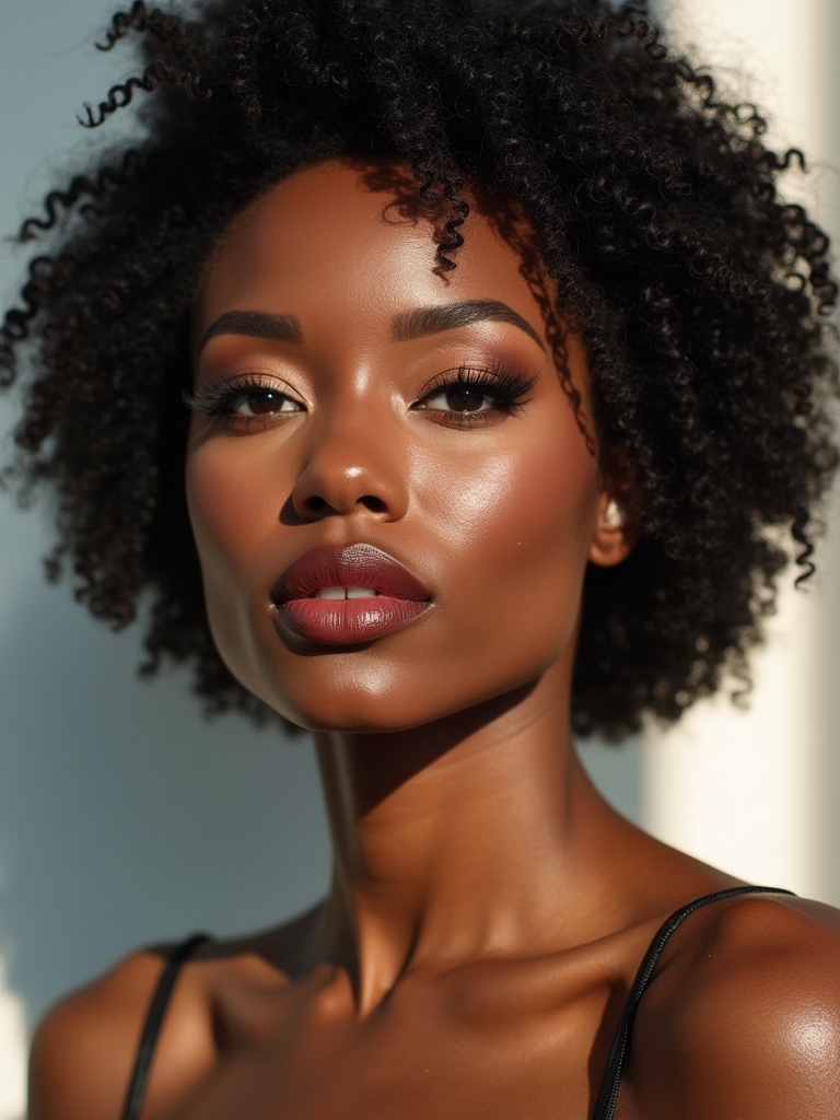 defined rounded curly bob