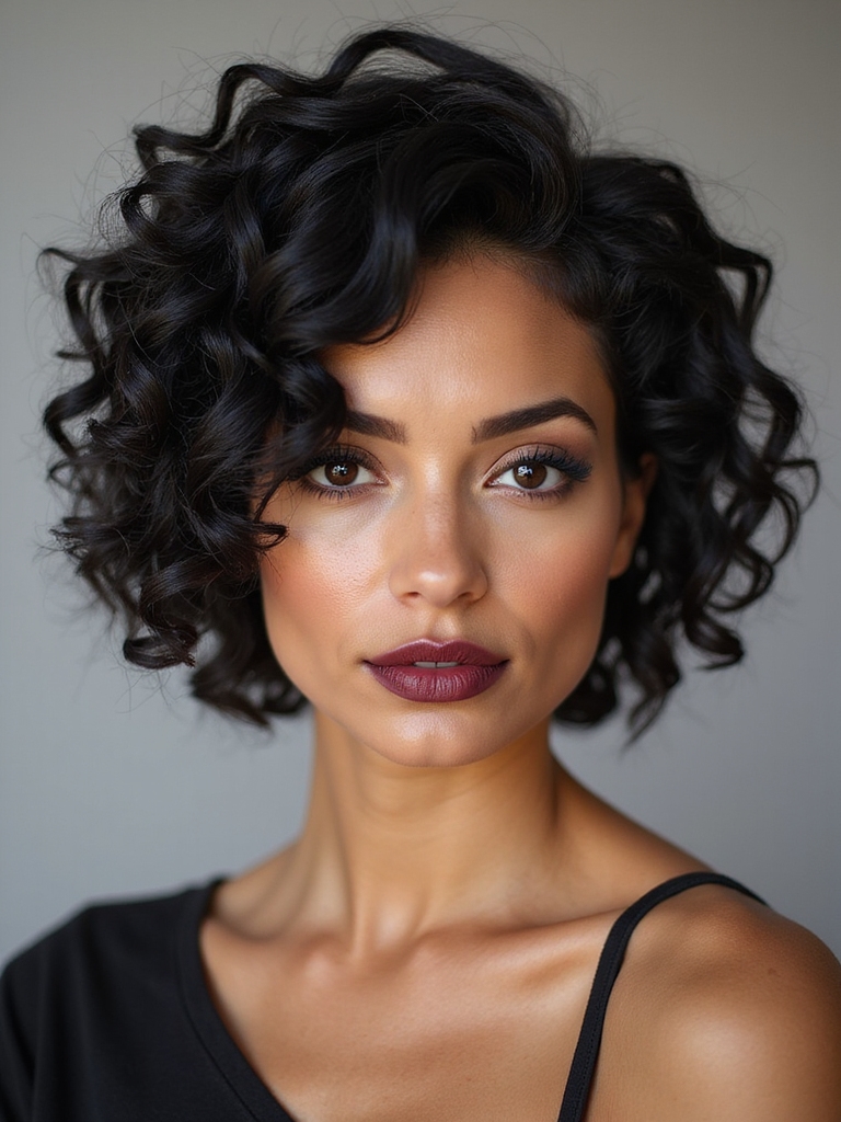 defined short layered ringlets