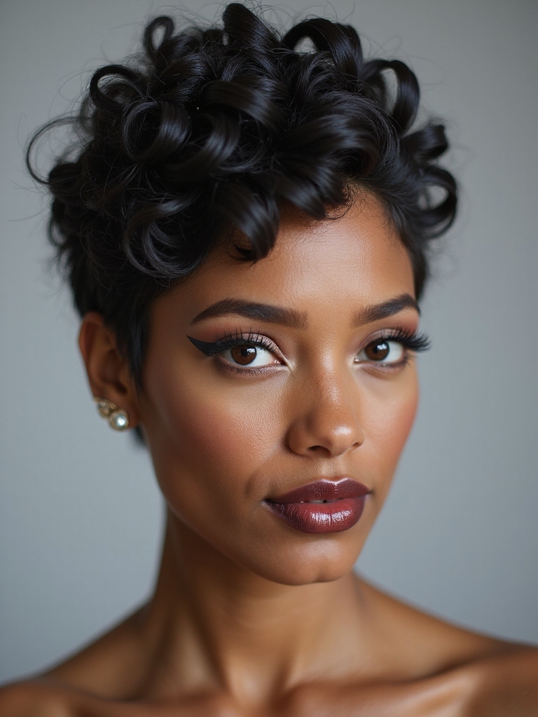 defined spirals glossy pixie