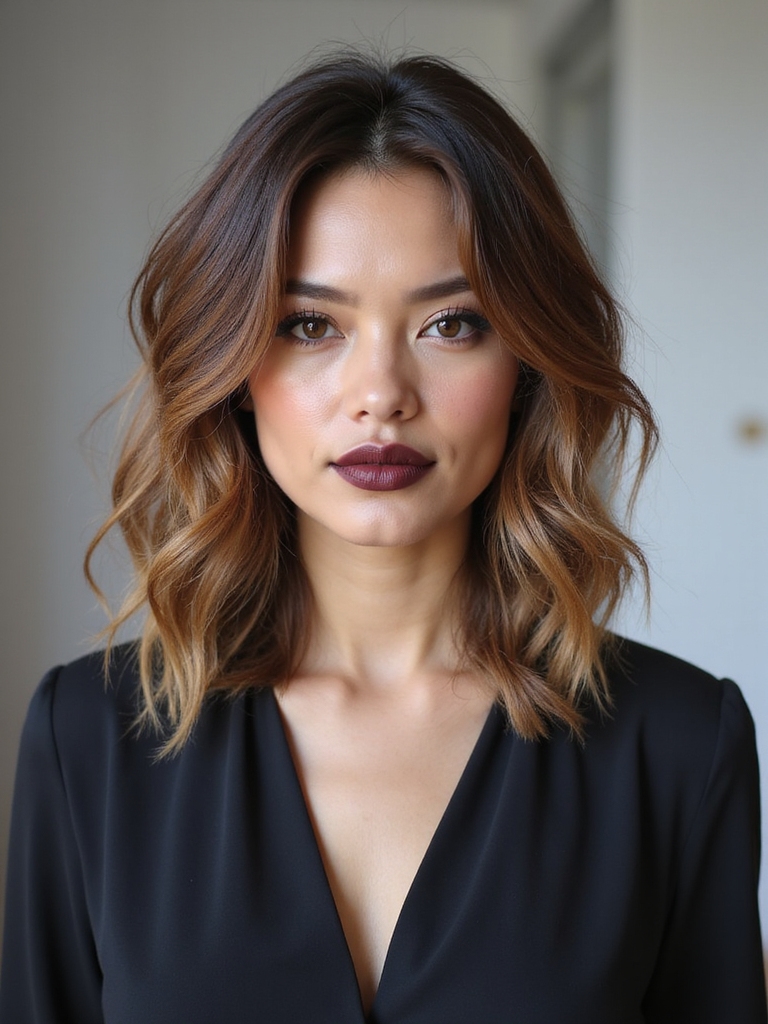 diffused textured scrunched wolf cut