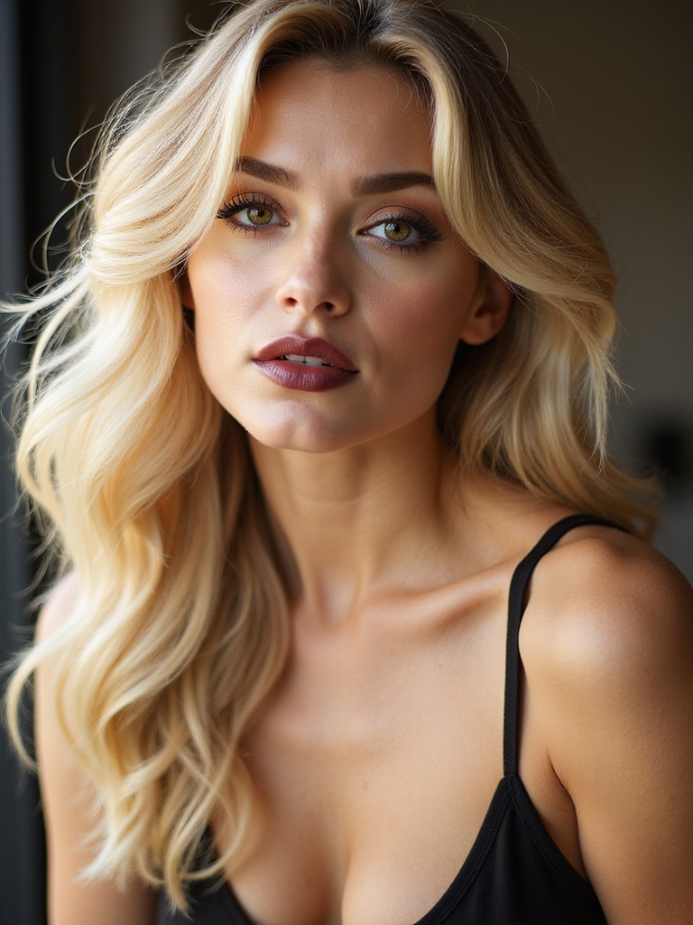 dimensional glowing blonde layers