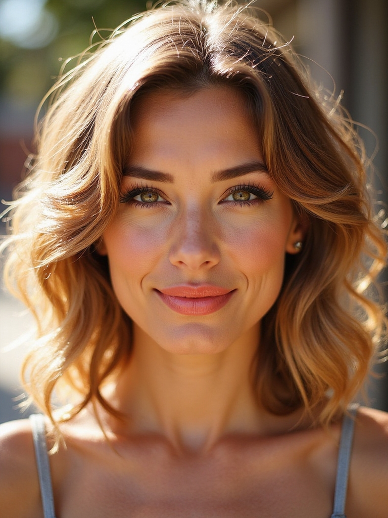 Air-dry wavy bob