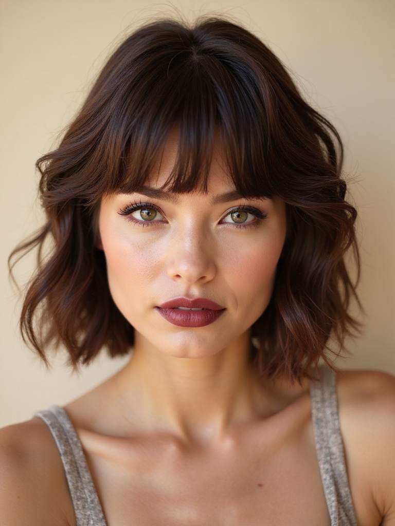 effortless cool girl fringe styles