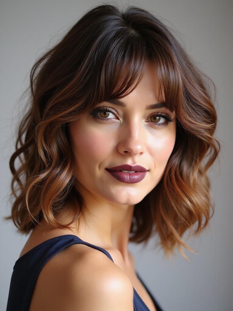 effortless textured shag waves