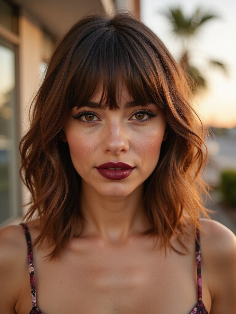 effortless tousled wolf cut routine