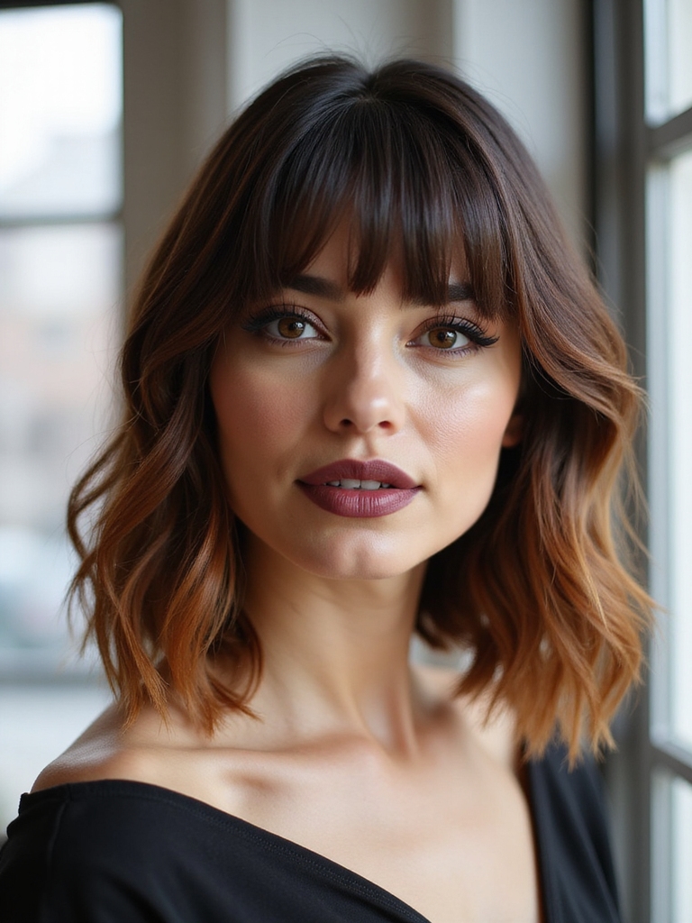 elongated invisible layered haircut
