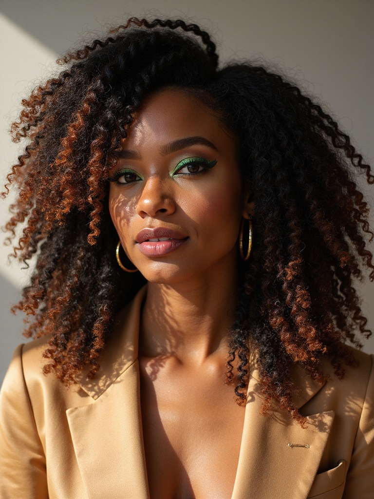 Freeform locs embracing natural unmanipulated texture