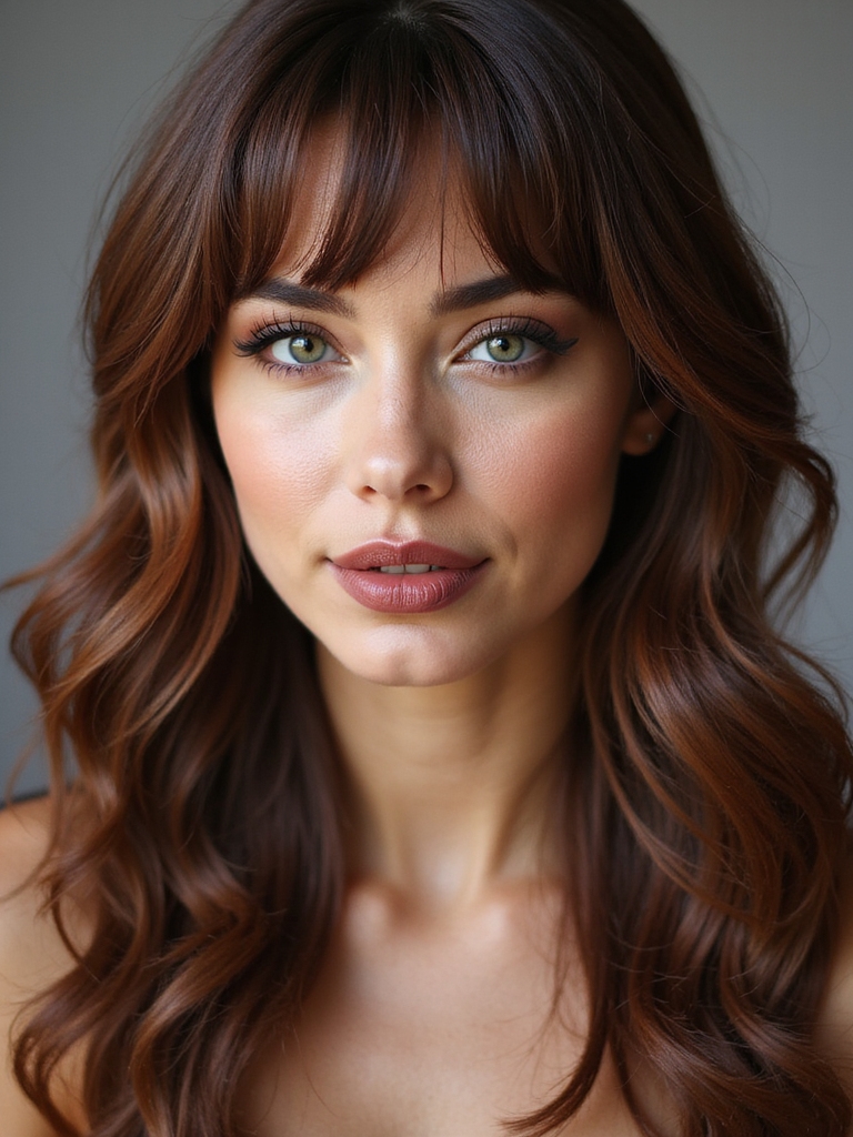 face framing layered bangs styles