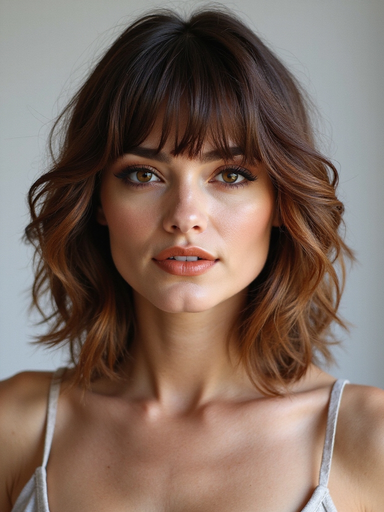 face framing shag with layers