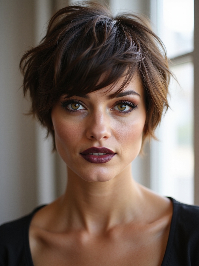 face framing wispy micro fringe