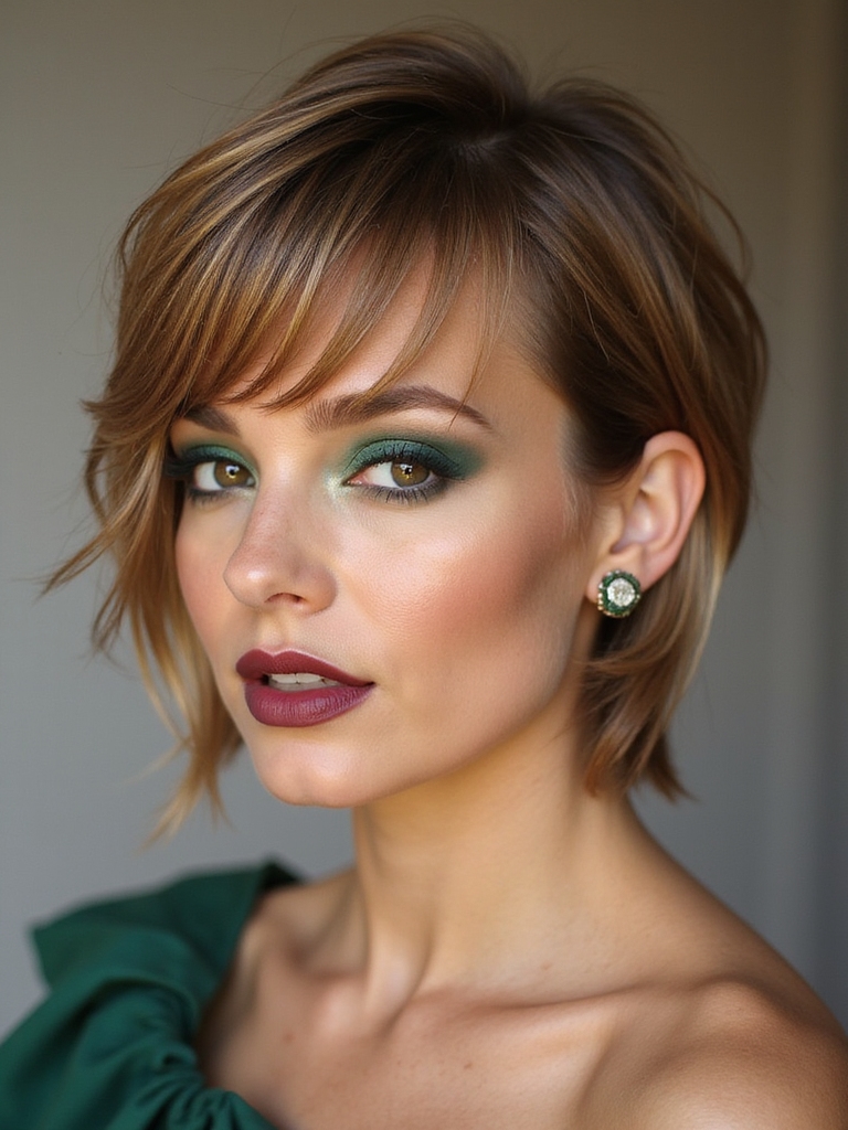 feather light layered pixie bob