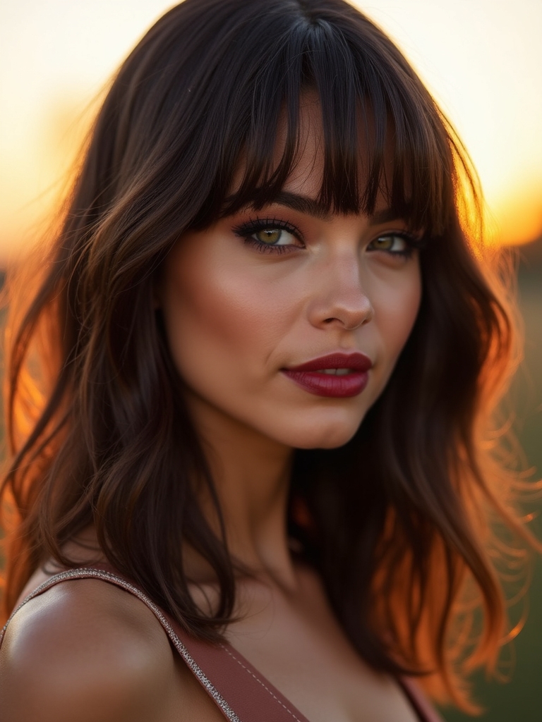 feathered airy blended lived in