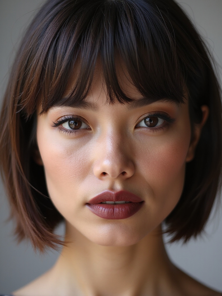 feathered airy micro brow skimming