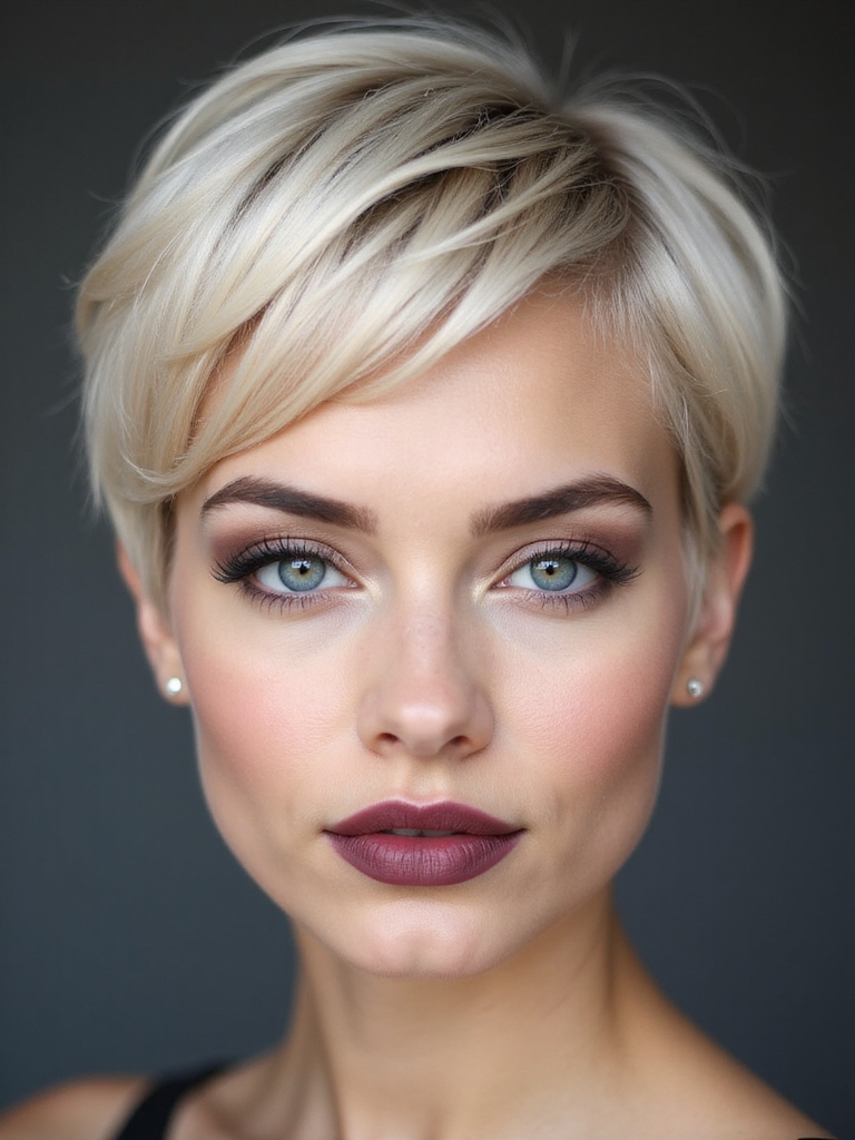 feathered airy side swept volume