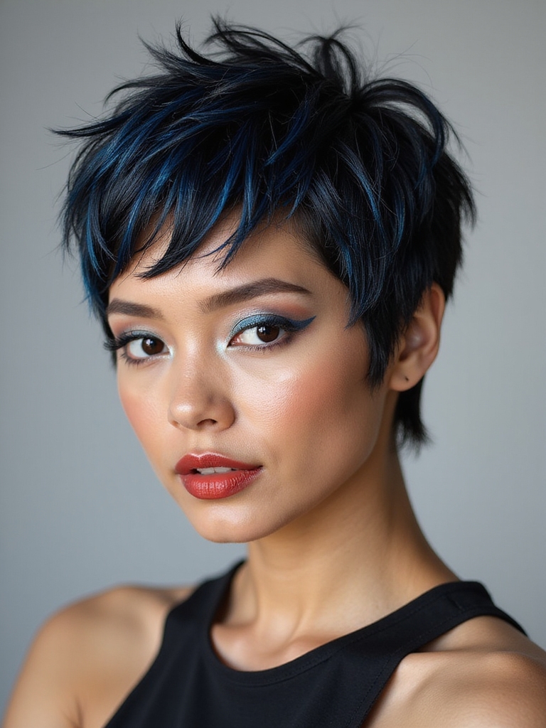 feathered highlights with dimension