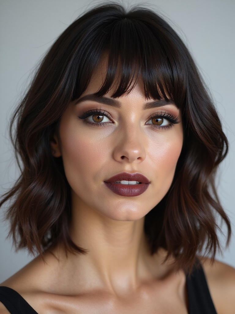 Micro layered bangs