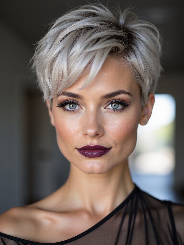 feathered razor cut airy texture