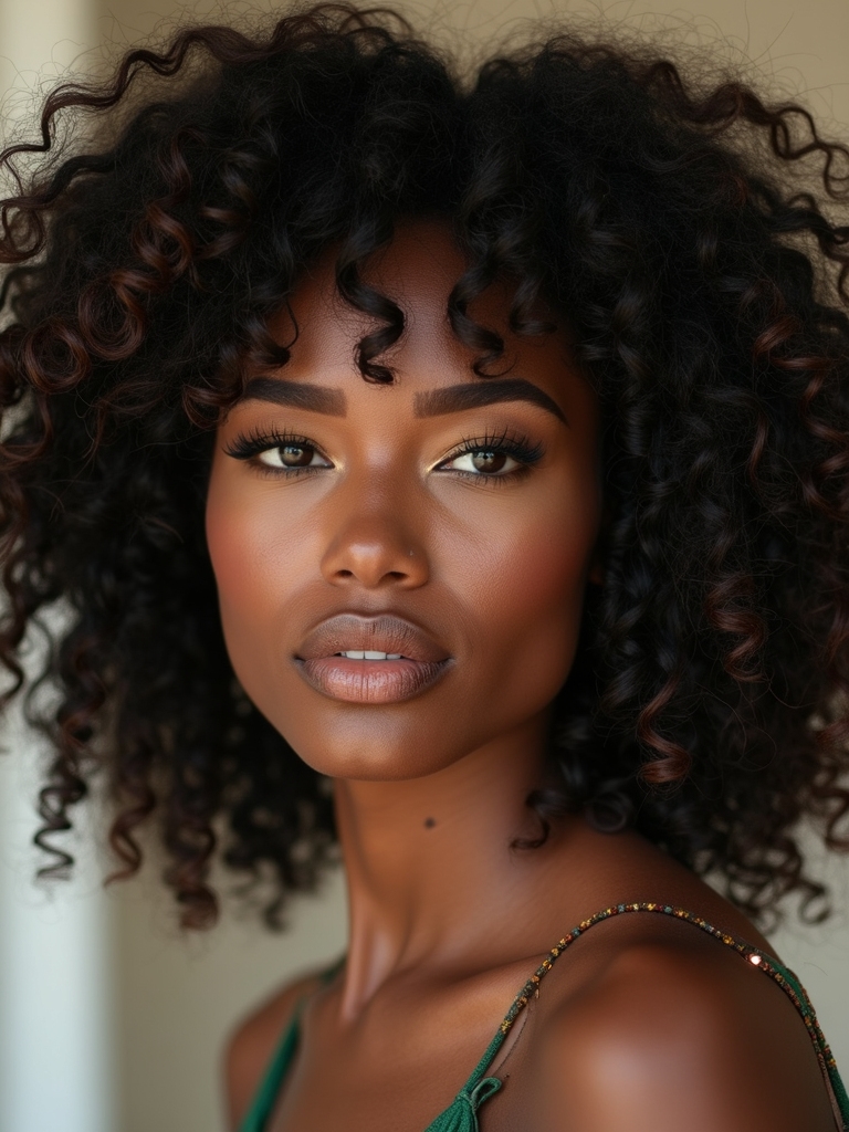 feathered wispy natural bangs