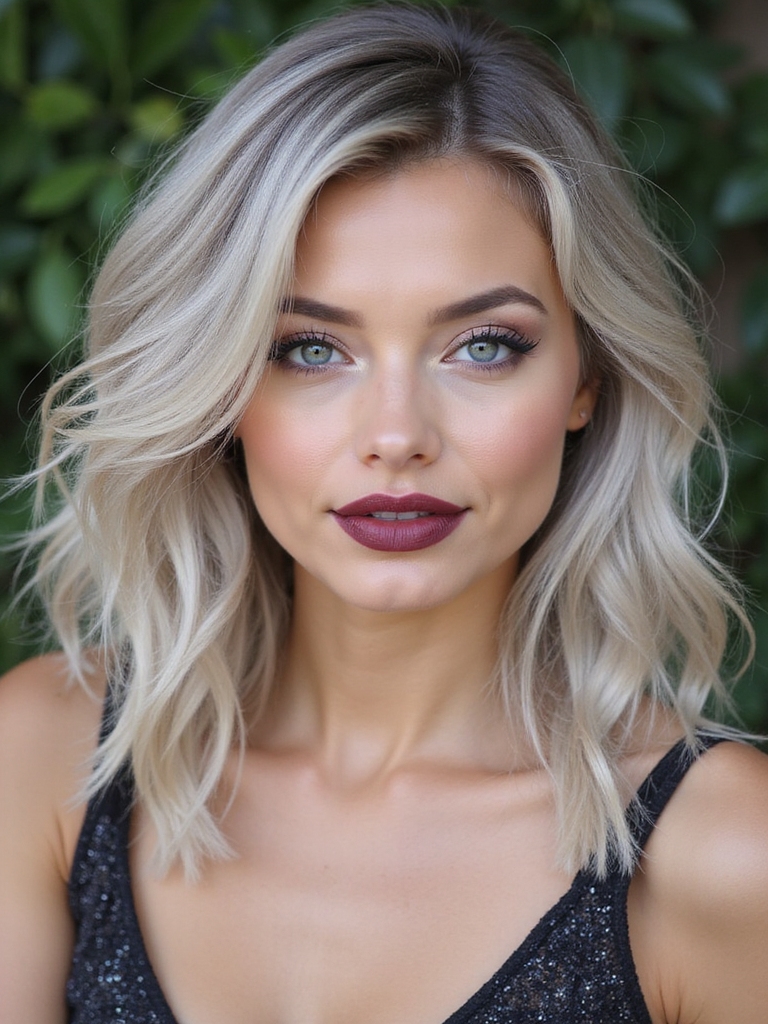 feathered wispy side bangs