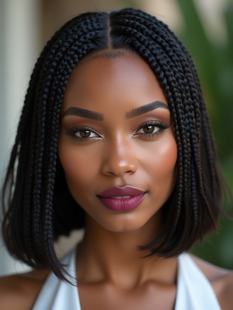 featherlight polished knotless bob