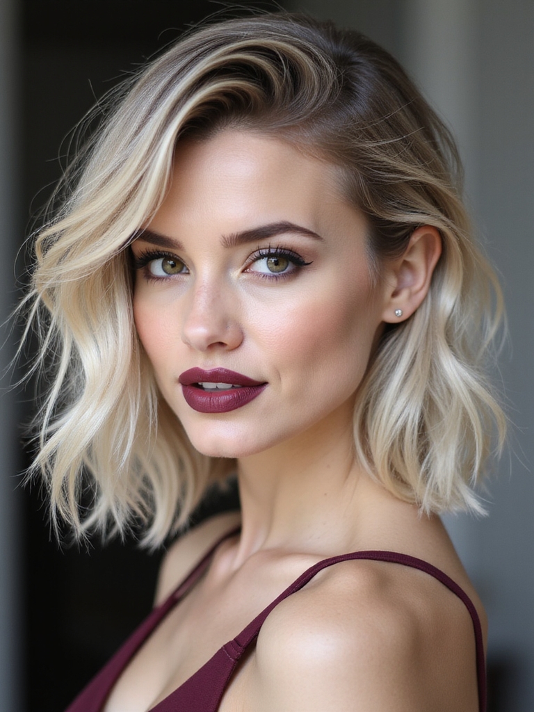 feathery face framing wispy layers