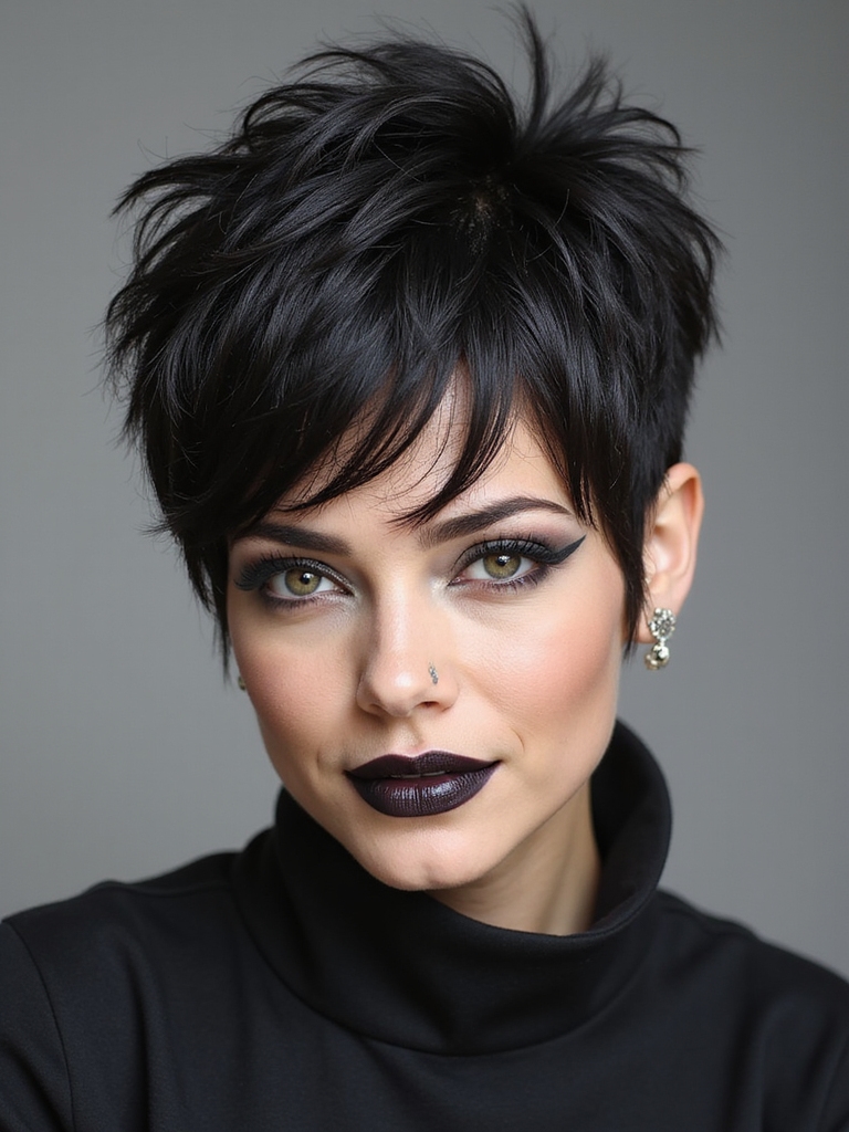 feathery shaggy pixie cut