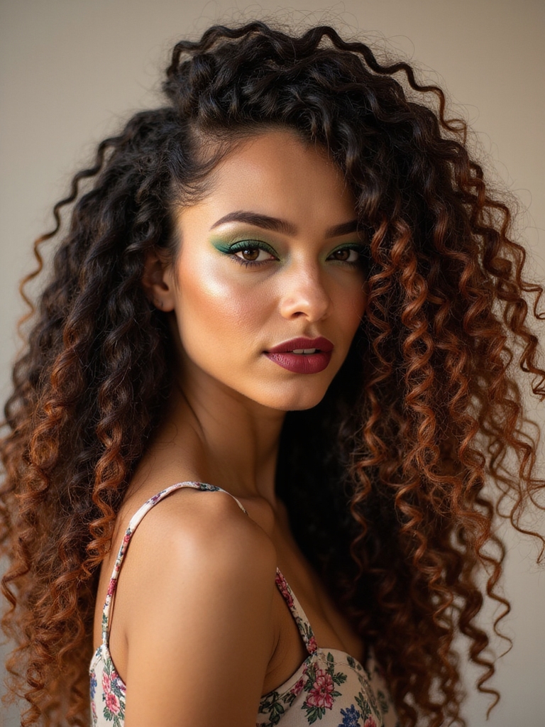 flirty asymmetrical spiral locs