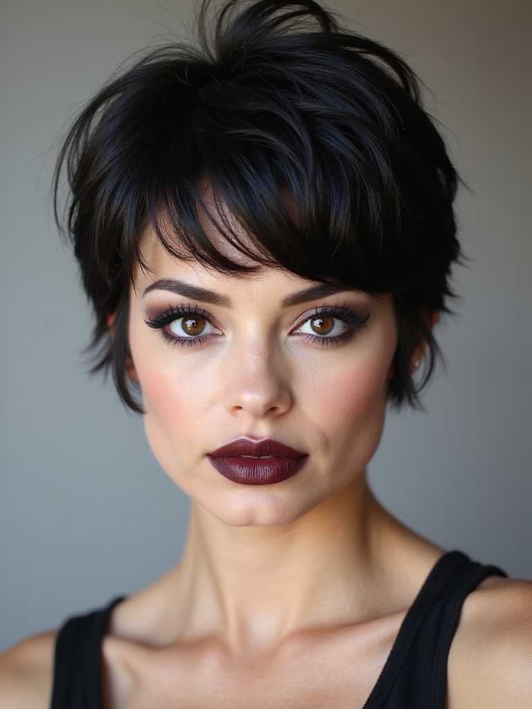 Shag pixie fringe