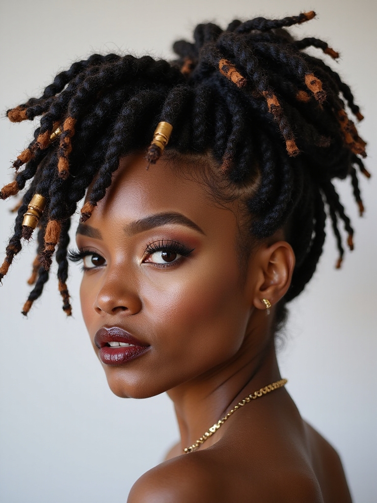 glamorous bold fancy dreadlocks