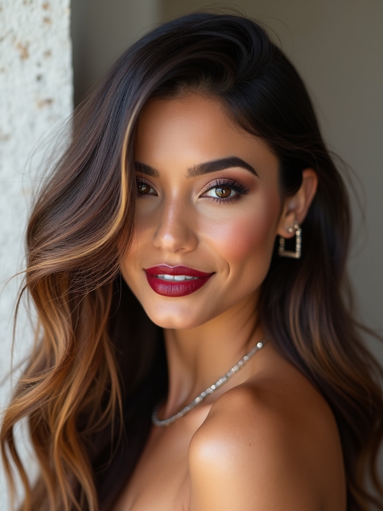 glamorous layered v cut movement