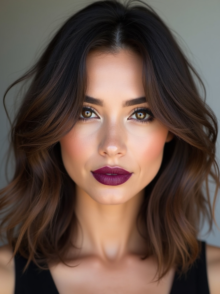 glassy polished layered sleek finish