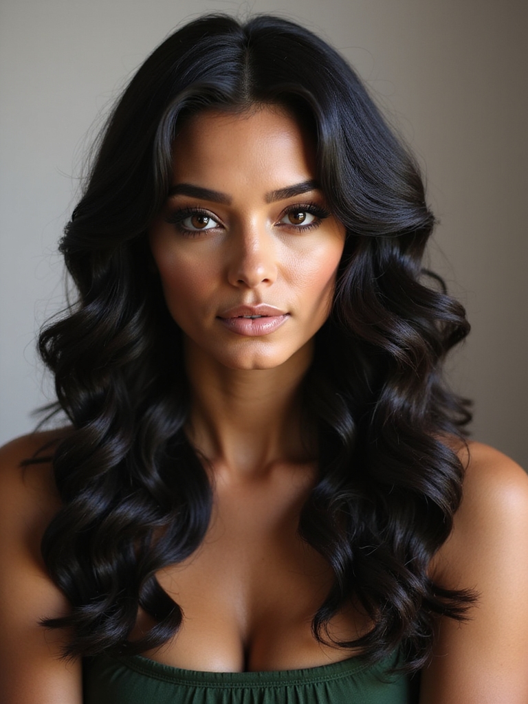 glossy defined layered braid sections