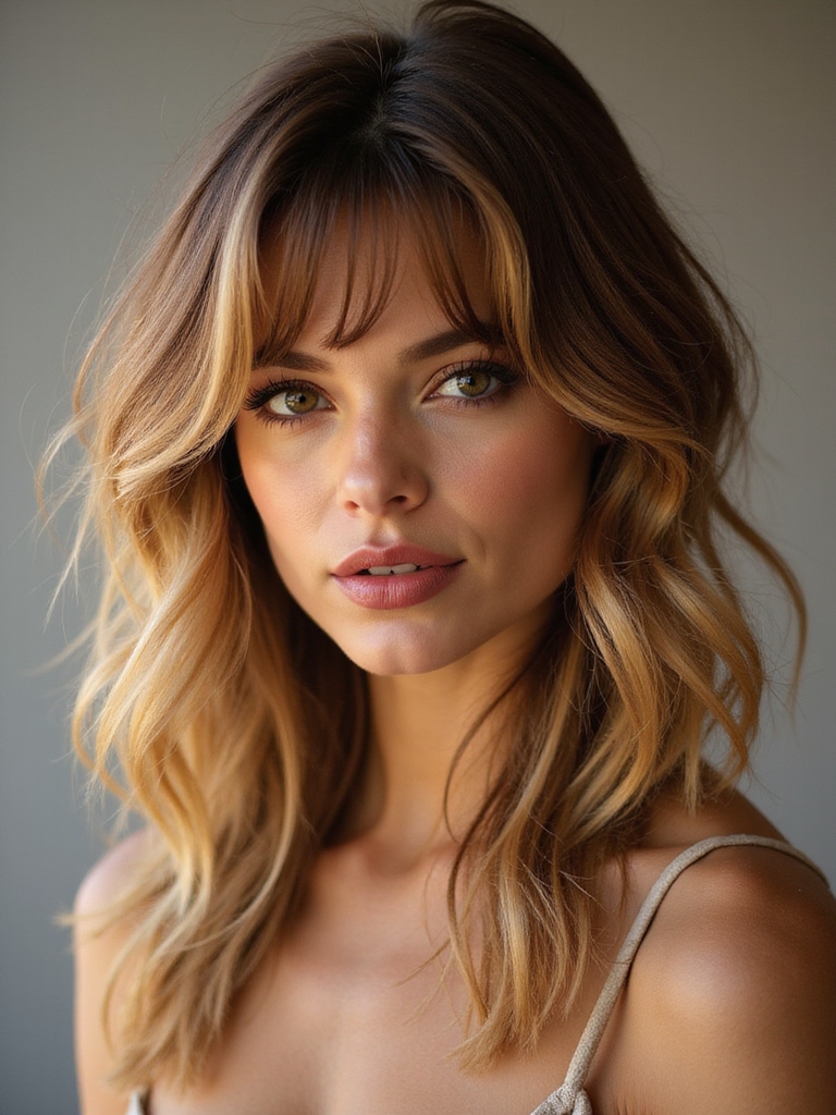 heatless textured layered styling