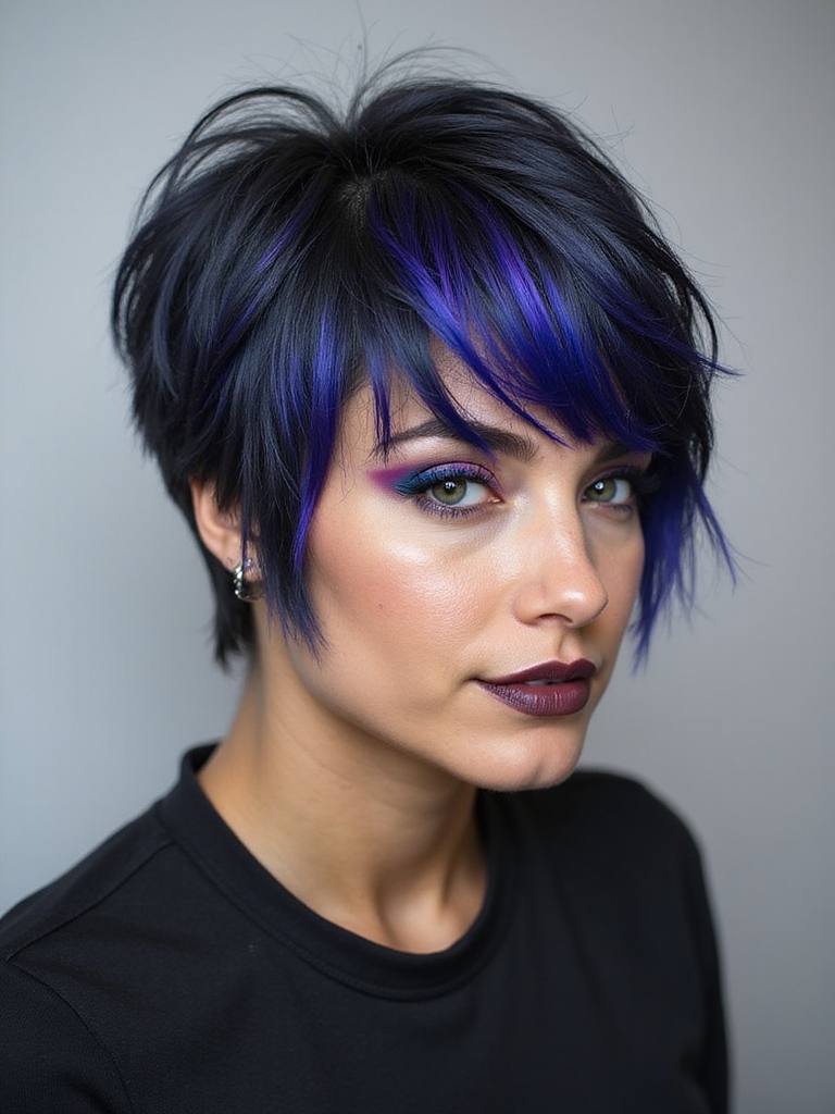 Shag pixie color