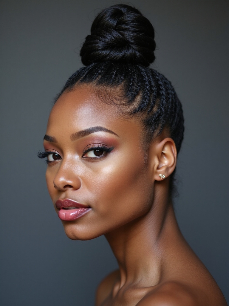 high secure loc bun built for athletic wear and extended performance