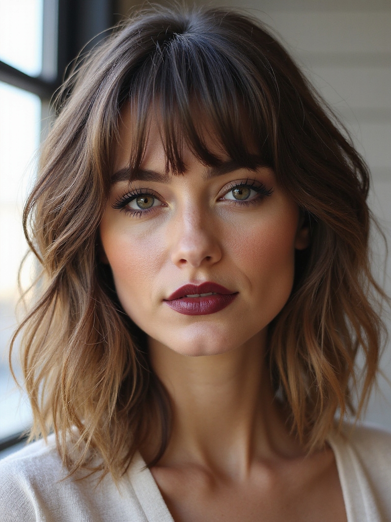 A textured medium shag with subtle highlights