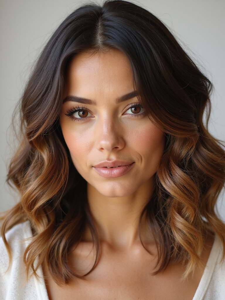 layered bob textured curls