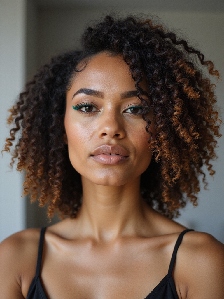 layered curly loc shag